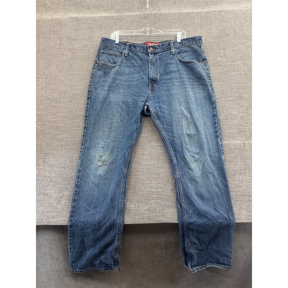 Arizona Jean Co Original Bootcut Jeans Mens 38x32 Blue Denim Stretch High Rise